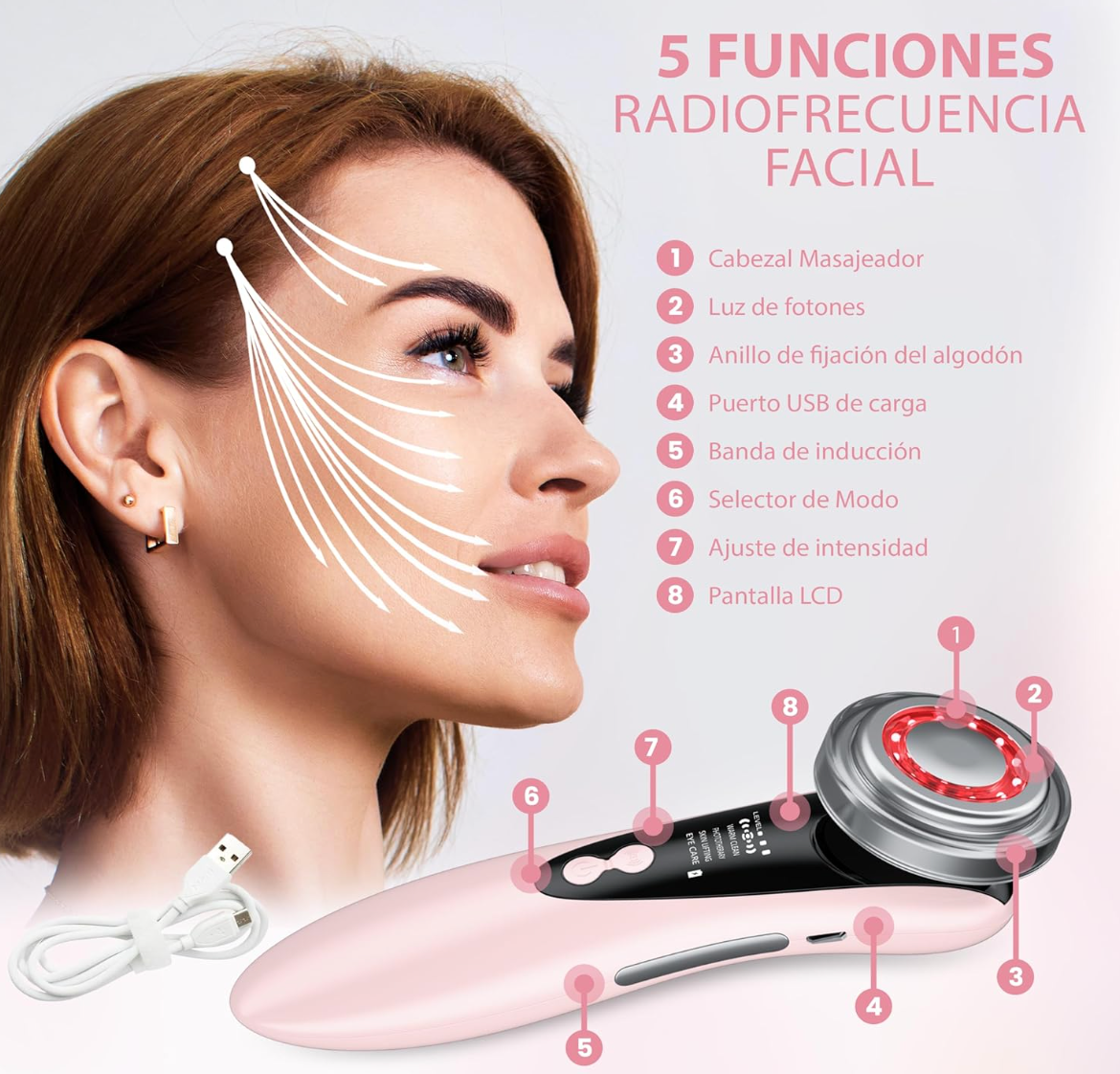 REDUCTOR DE ARRUGAS PARA CARA Y CUELLO